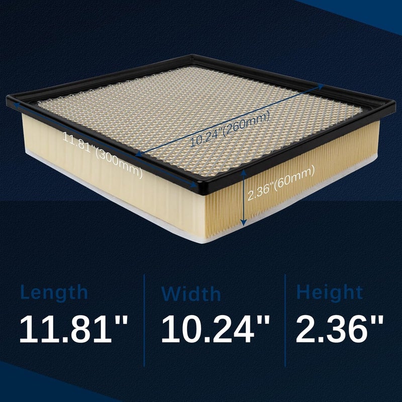 VINMS CA11895 Engine Air Filter for 2014-2022 Sequoia,2016-2023 Tacoma,2013-2014 Tundra,2013-2019 Tundra,2013-2021 Tundra - Image 3